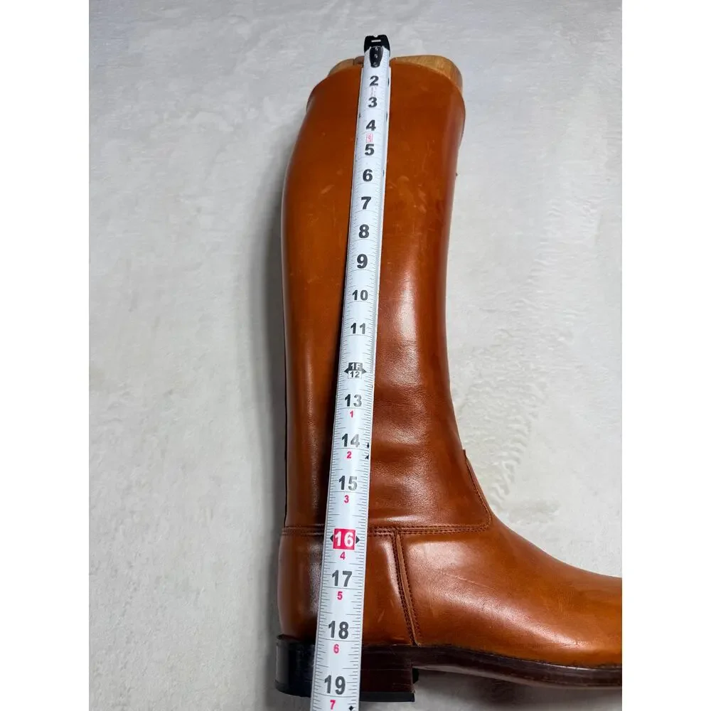Vogel Bespoke Riding Boots Sz 41 Tan Leather 3-Pc Wood Trees Ultra Luxe